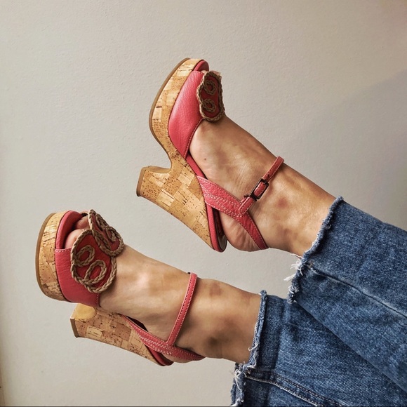 Anna Sui Pink Wedges - Picture 1 of 4